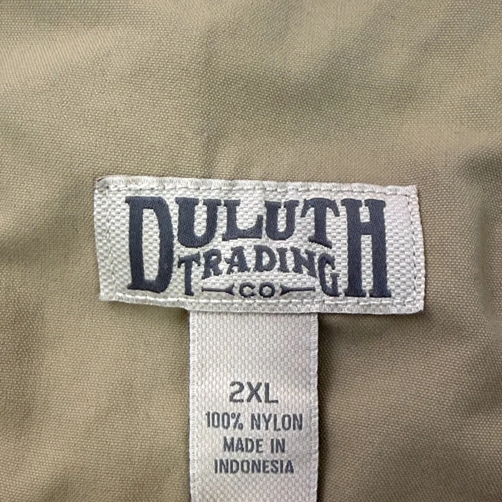 Duluth‎ Trading Co Cargo Shorts Mens 2XL Khaki Nylon Outdoor Utility Hiking